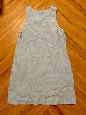 J. Crew French Blue Linen Dress